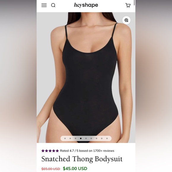 Thong body suit - Picture 2 of 2